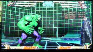 Marvel Vs Capcom 3: Amateur Combos For Hulk ( 6 combos )