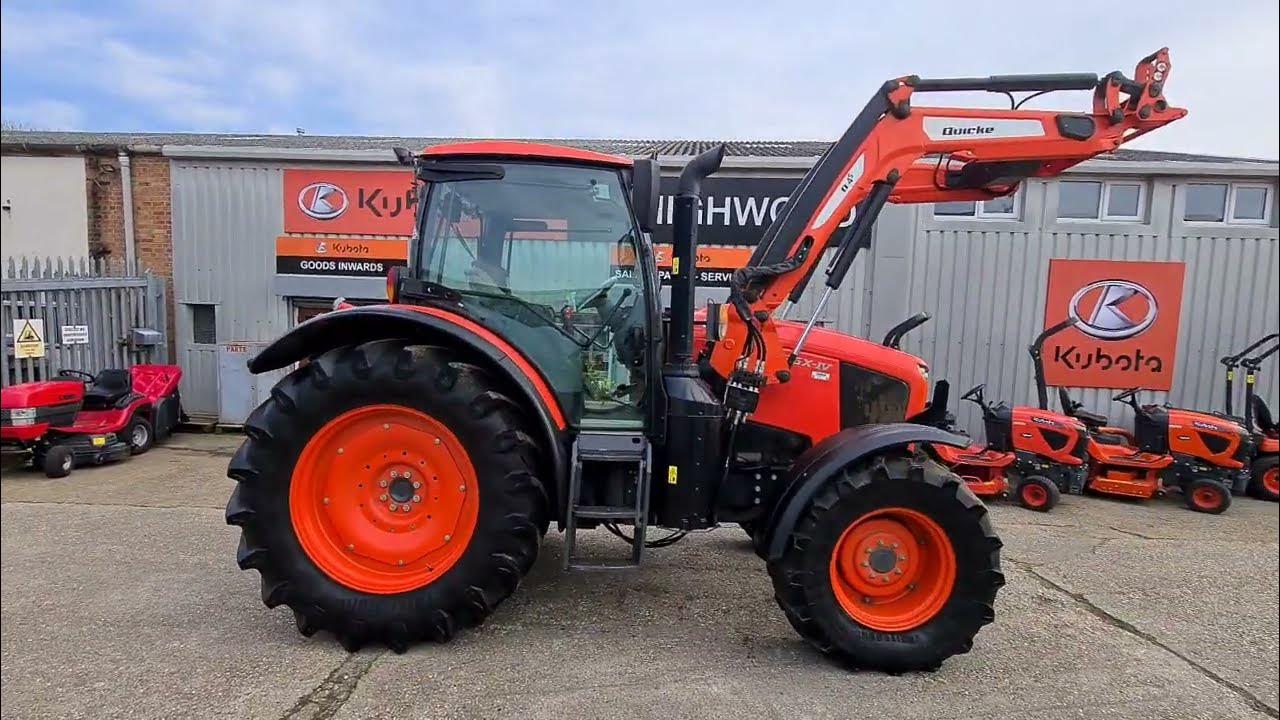 Used Kubota M135GXIV with Quicke Q4s Loader Walkaround Video YouTube