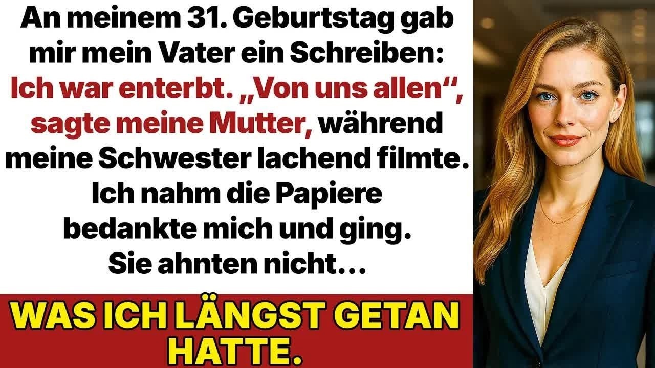 Ich dachte, der 31. Geburtstag im exklusivsten Restaurant Berlins wäre eine Versöhnung. Stattdessen sah ich, wie meine Schwester ihr Handy zurechtrückte, um mein Gesicht perfekt einzufangen, bevor...
