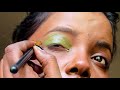 EASY Step-by-Step Mustard &amp; Green Eyes for Beginners,Intense Mustard &amp; Green Smoky Eye  #eyetutorial