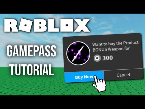 Roblox Tutorial How To Make And Use Gamepasses Youtube - roblox login on scratch roblox free gamepass