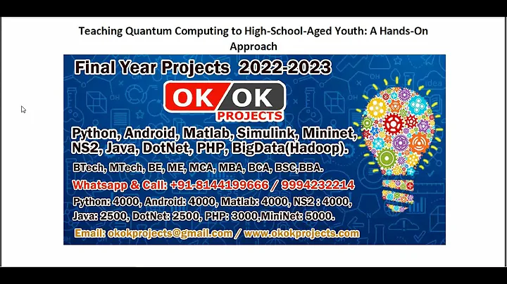 Teaching Quantum Computing to High School Aged Youth A Hands On Approach