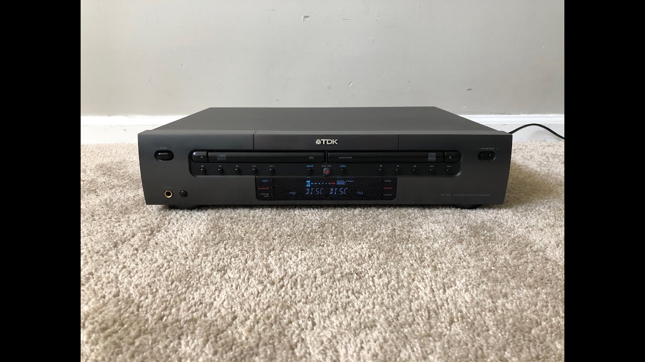 TDK DA5900 Digital Audio Double Dual Compact Disc CD Recorder Player
