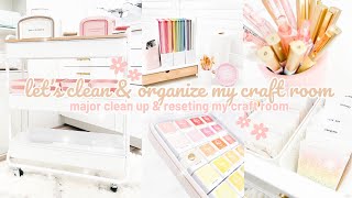 Let's Clean & Organize My Craft Room | Major Craft Room Clean Up & Resetting My Craft Room