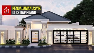 Rumah Tinggal Tropis Modern di Lahan 17x25