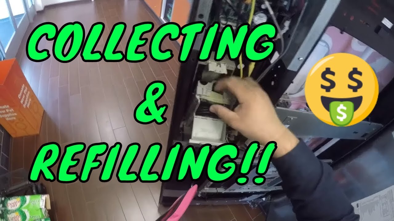 collecting and servicing a vending machine at a car dealership YouTube