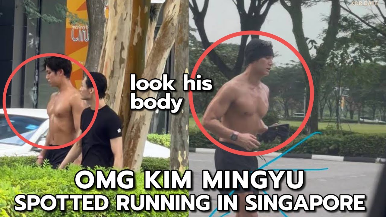 Seventeen's Mingyu jogging in Singapore