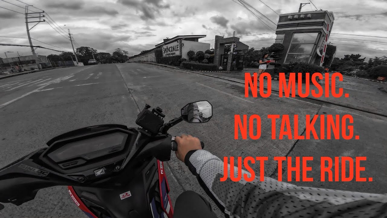 No Music. No Talking. Just the Ride.