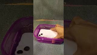 This iPhone can withstand being submerged in water #iphone #apple