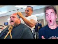 Guy Gets A Really Painful Head Wax..