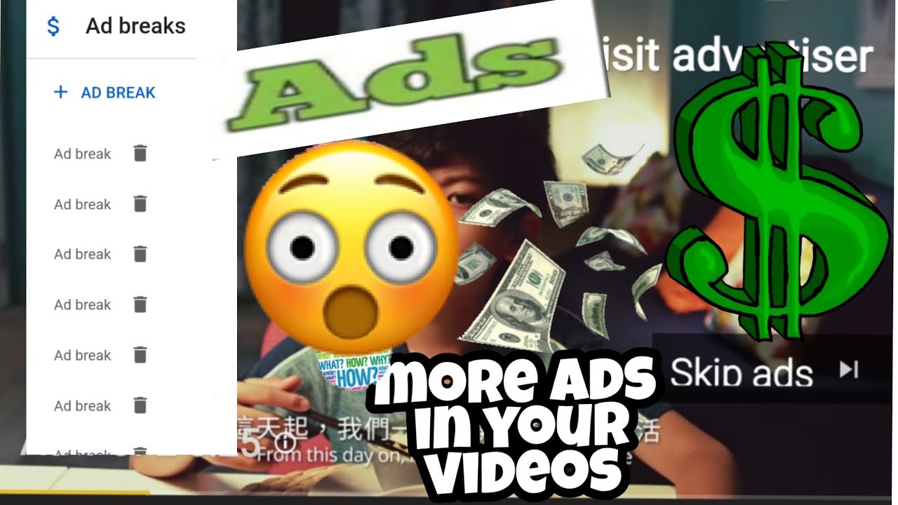 How to get ads on your youtube channel