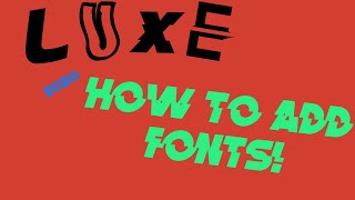 how to add  fonts on pixlr e/photoshop