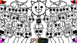 INCREDIBOX SPRUNKI NEW COLORING PAGES // How To Color All Original Sprunki Character // Coloring