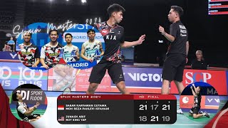 "Mantappp" Sabar/Reza  mengantongi juara ganda putra diturnamen spain master 2024, kalahkan malaysia