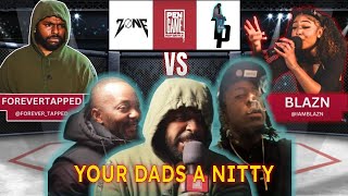 FOREVER TAPPED Vs BLAZN | PenGame Freestyle Battle 2023 - XMAS SPECIAL (REACTION)