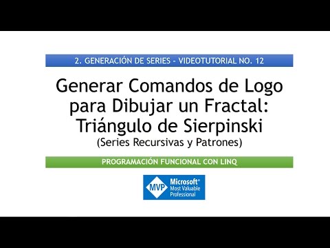 Programación Funcional en LINQ No. 2-12 - Generar Comandos Logo para Triángulo de Sierpinski
