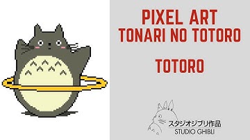 How To Draw Pixel Art Totoro #pixelart