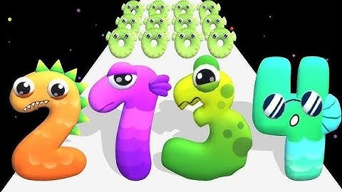 marge number run - all max level gameplay - walkthrough (iOS,trailer)#numberrun3d