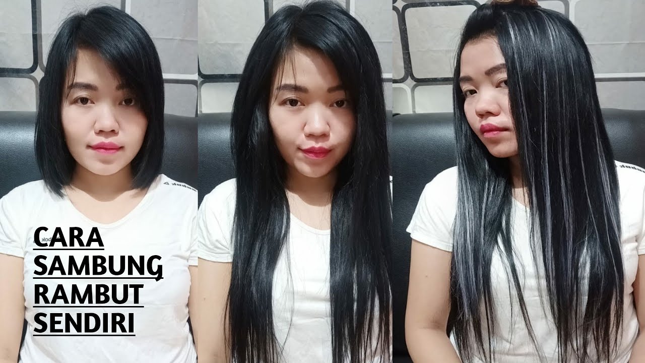  CARA  SAMBUNG RAMBUT  DAN HIGHLIGHT  RAMBUT  SENDIRI  YouTube