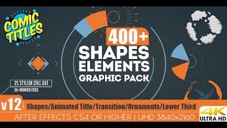 SHAPES & ELEMENTS GRAPHIC PACK ► [ AFTER EFFECTS TEMPLATES ]