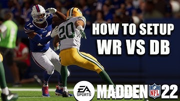 HOW TO PLAY THE BEST GAME MODE IN MADDEN 22!! HOW TO SETUP WR VS DB IN MADDEN 21/22!!!