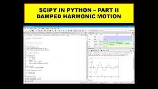 SCIPY in Python| Part - 2|Solution of Second order ODE - Damped Harmonic Motion