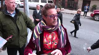 Fans Line Up For Pictures & Autographs From Robert Downey Jr 01/15/20 | Celebrity News | Splash News