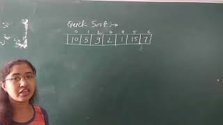 Quick sort / Data Structure using C