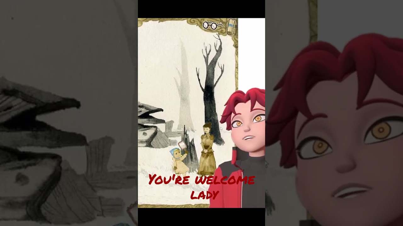 The lady's face