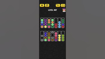 Ball Sort - Color Puzzle Game - Level 667 - Walkthrough SOLVED by RobotPlayer AI!!!