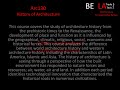Arc 130 History of Architecture Welcome