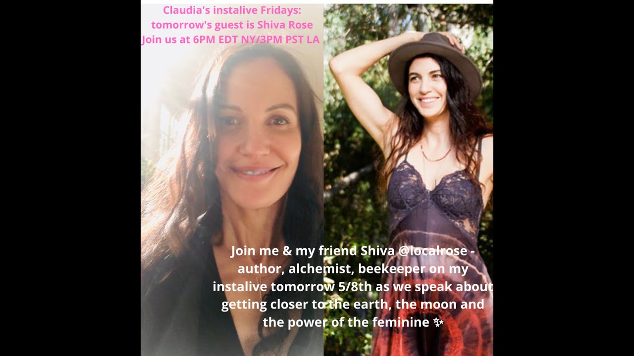 Claudia interviews Shiva Rose of @localrose for instalive series May 8th, 2020