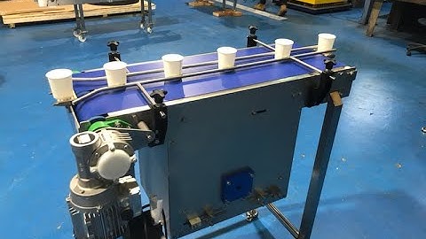 Coding Conveyor with Split Belt for Ink Jet Coding at C Trak UK