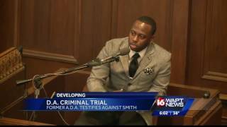Key witness takes stand in DA trial