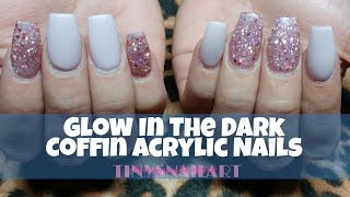 Glow In The Dark Coffin Nails