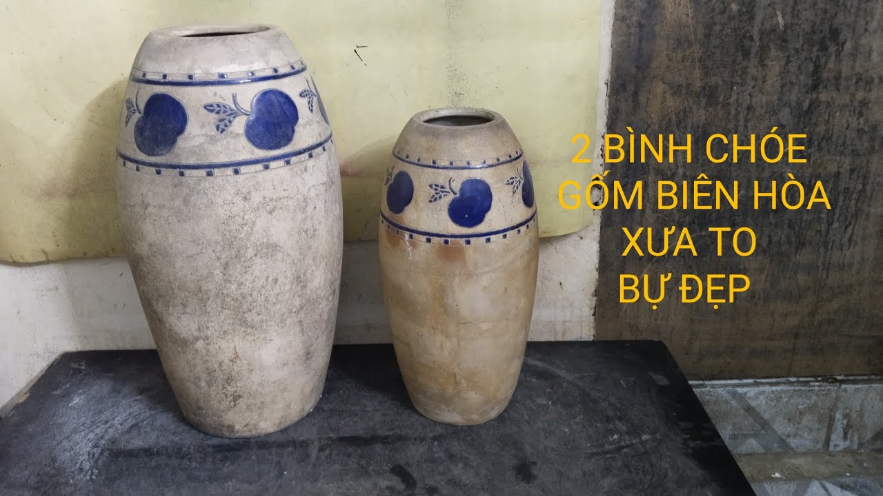 2 CHÓE GỐM BIÊN HÒA XƯA, TO BỰ NẶNG ĐẸP TỐI NGÀY 2/8/2026