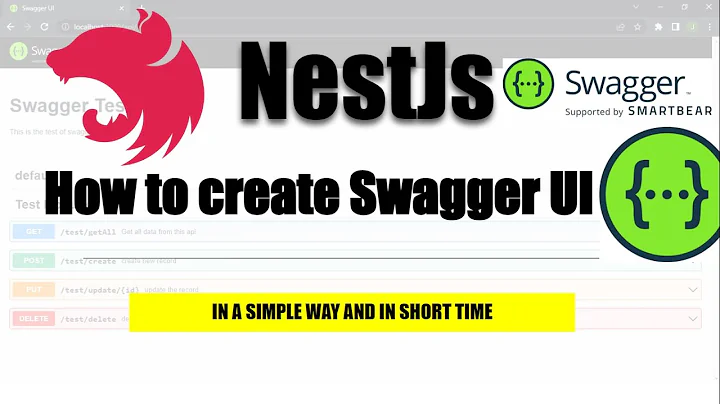 NestJs | How to create swagger UI in NestJS application | Swagger UI Express | NestJs Open API