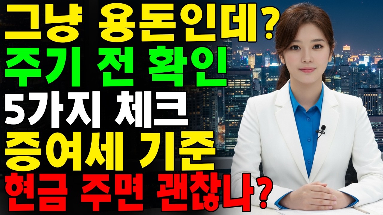 “그냥 용돈인데요?” 자녀에게 현금/이체로 큰돈 줄 때 증여세 5가지 체크  | 시니어 지혜 | 오디오북 | 노년 이야기 | 숨겨진 사실