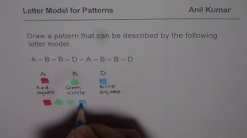 Letter Model for a Pattern