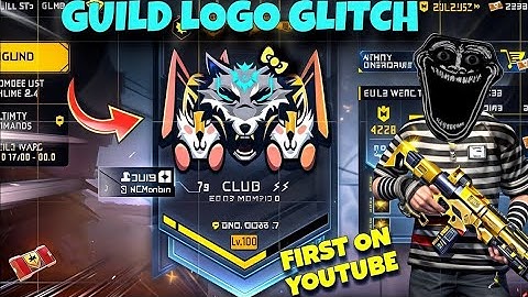 Freefire Guild Logo Glitch 😱 | guild 3 logo glitch 🔥 | First On YouTube
