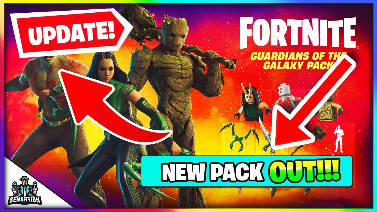 NEW GUARDIANS OF THE GALAXY PACK UPDATE FORTNITE - YouTube