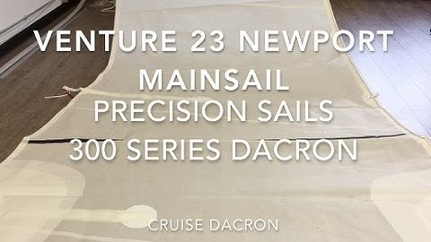 Venture 23 Newport Replacement Mainsail - Precision Sails 300 Series Dacon