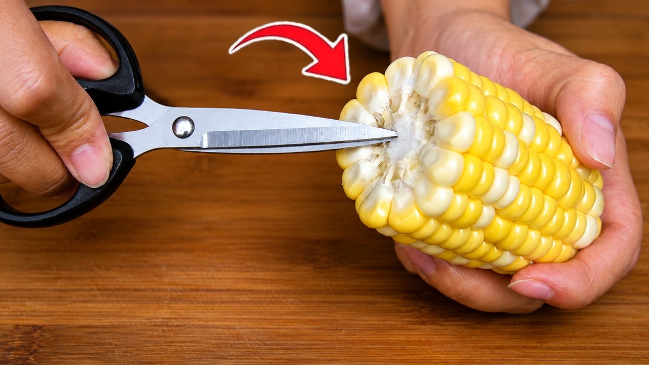 Insert Corn Today I Learned A “Little Switch” on the Corn Cob — Insert Scissors ...