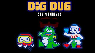 Dig Dug.exe: All 3 Endings - Gameplay - No Commentary