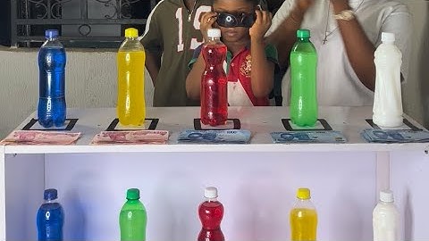 ‼️🆕GAME- THE MOST SMART, FUNNY & BEST ENTERTAINING FAMILY FIVE (5) BOTTLE COLOR MATCHING CHALLENGE