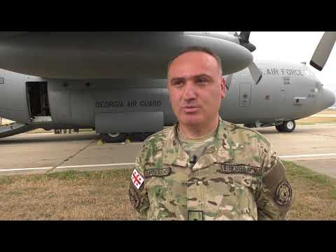 საჰაერო ევაკუაციის სწავლება C130 თვითმფრინავით Agile Spirit 2019 ფარგლებში