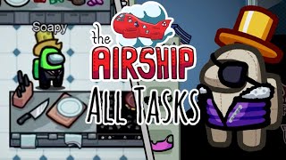 Among Us Airship Map All Tasks