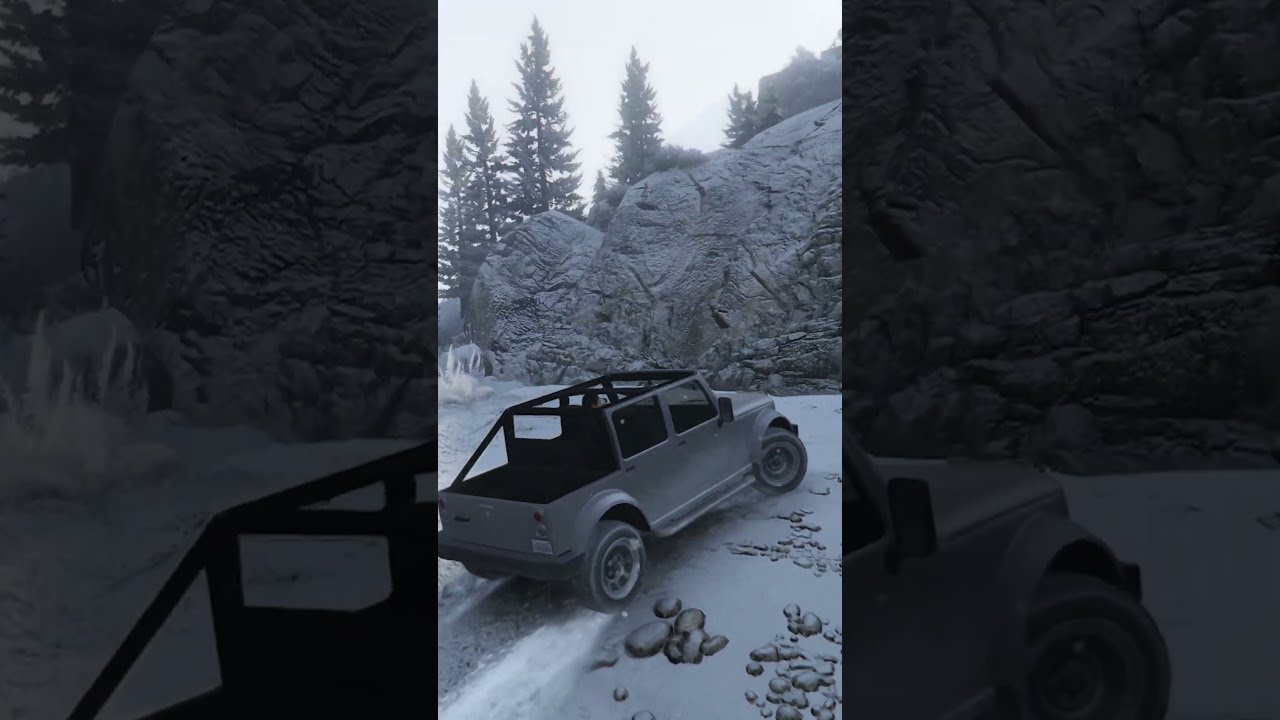 JEEP Rubicon | Snow Offroading | Grand Theft Auto V Enhanced 