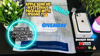 Iphone 11 Unboxing in 2020|Bought from YouTube Money|Got From Apple store india|Review+ 1st Giveaway