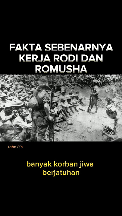 True Facts about Rodi and Romusha's Work #shorts